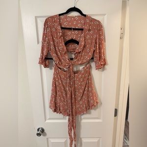 Two Piece American Threads Skirt and Top